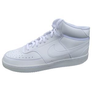 Nike Men's Court Vision Mid Triple White Basketball Shoes DN3577 100